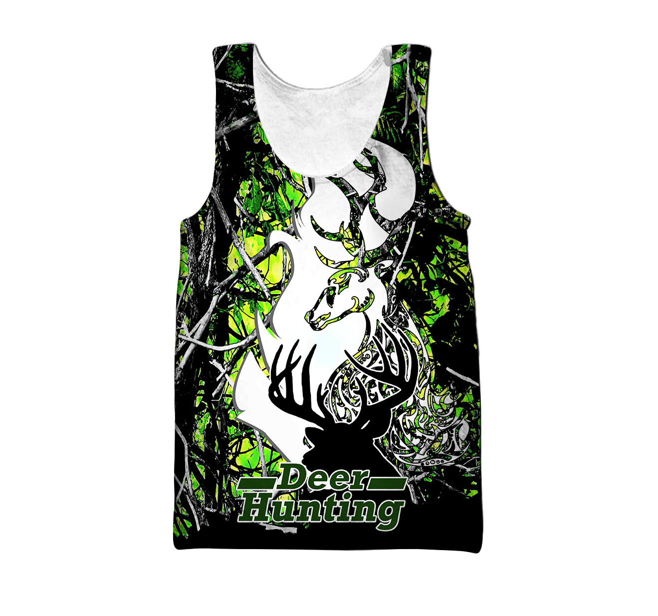 Light Green Deer Hunting 3D All Over Printed Shirts For Men LAM