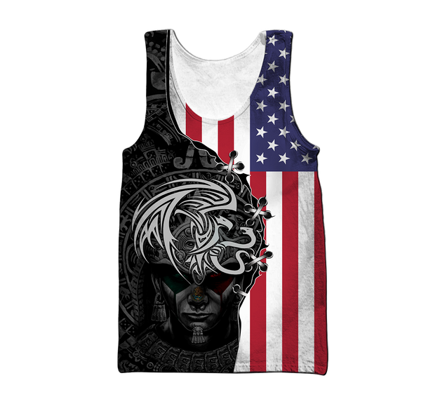 Mexico- US 3D All Over Printed Shirts For Men and Women-Apparel-TA-Hoodie-S-Vibe Cosy™