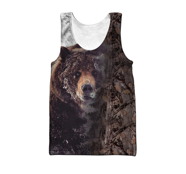 Bear Hunting 3D All Over Printed Shirts For Men