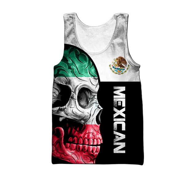 Mexican Skull 3D All Over Printed Unisex Shirts