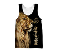 Custom Name August King Lion 3D All Over Printed Unisex Shirt