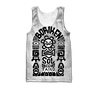 Puerto Rico Black Symbol Sol Taino On White Shirt QB06232004S-Apparel-TQH-Tank Top-S-Vibe Cosy™