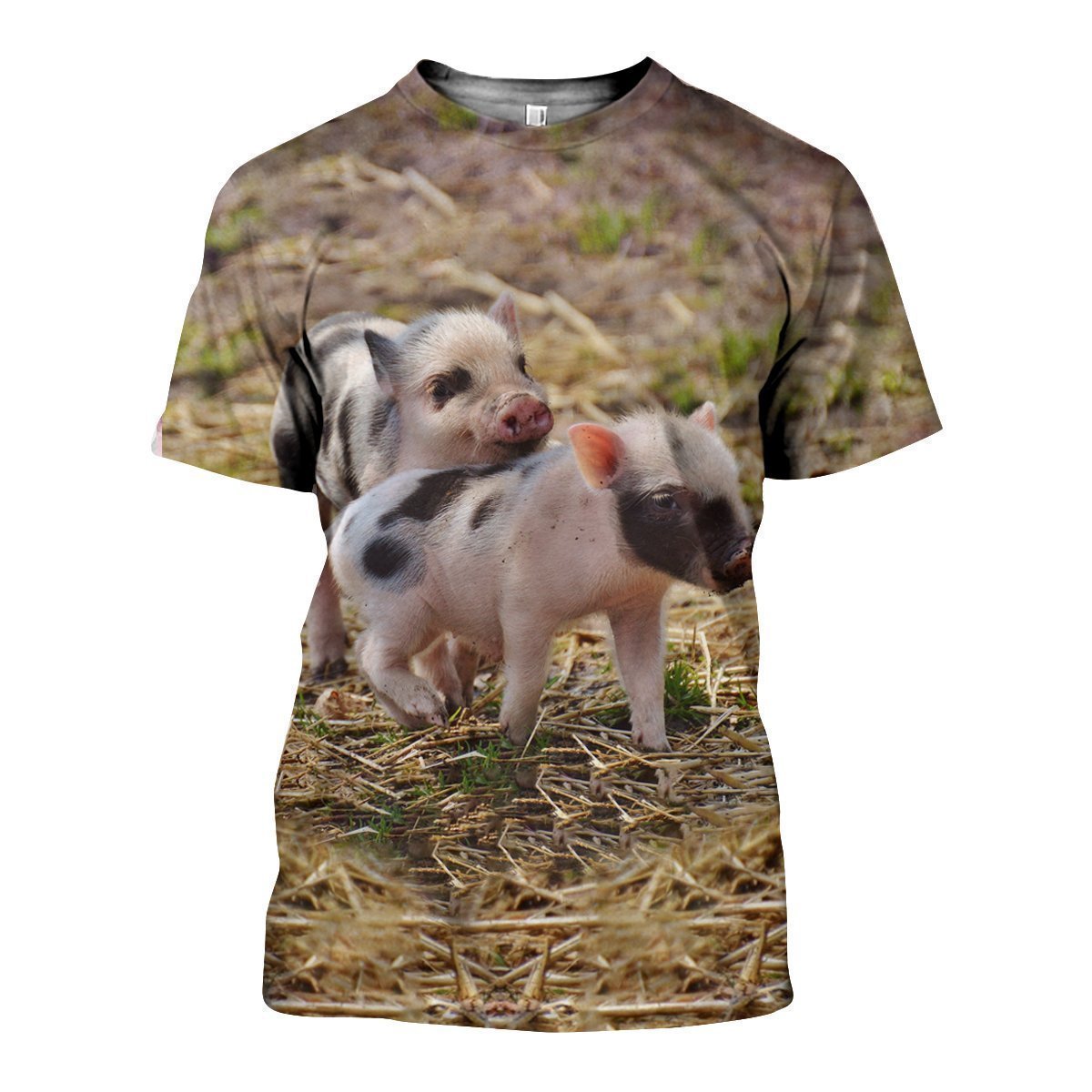 3D All Over Printed Pig Shirts And Shorts-Apparel-Phaethon-T-Shirt-S-Vibe Cosy™