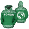 Tonga All Over Hoodie - Polynesian Green And White - BN09-Apparel-Phaethon-Hoodie-S-Vibe Cosy™