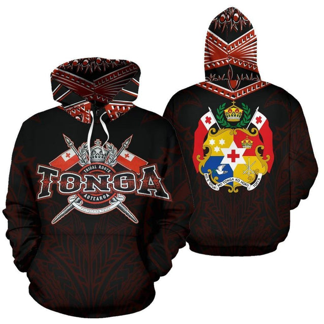 Tonga All Over Hoodie Black HC2906-Apparel-Huyencass-Hoodie-S-Vibe Cosy™
