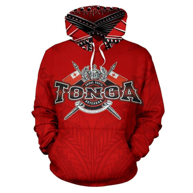 Tonga All Over Hoodie Red HC2907-Apparel-Huyencass-Hoodie-S-Vibe Cosy™