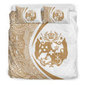 Tonga Coat Of Arms Polynesian Bedding Set - Circle Style 08 J9-BEDDING SETS-Phaethon-US King-Vibe Cosy™