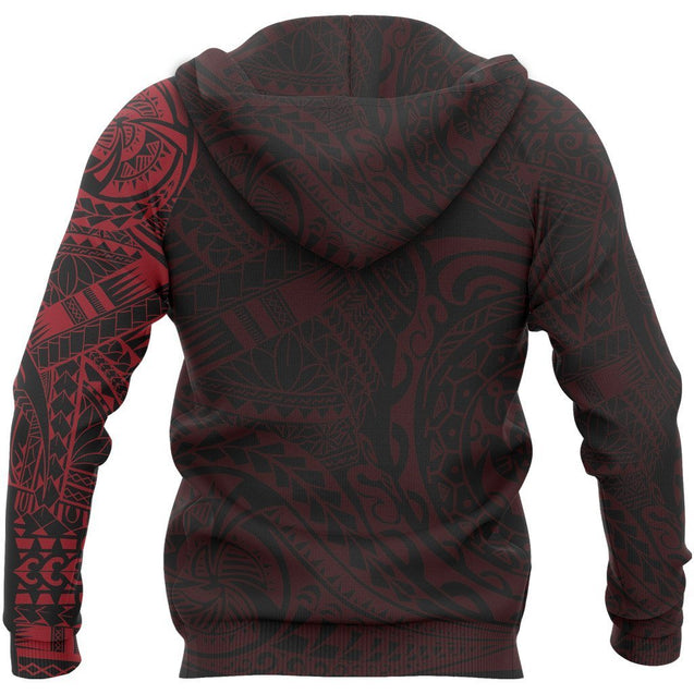 Tonga in My Heart Polynesian Tattoo Style New Hoodie New NNK 1207-Apparel-NNK-Zipped Hoodie-S-Vibe Cosy™