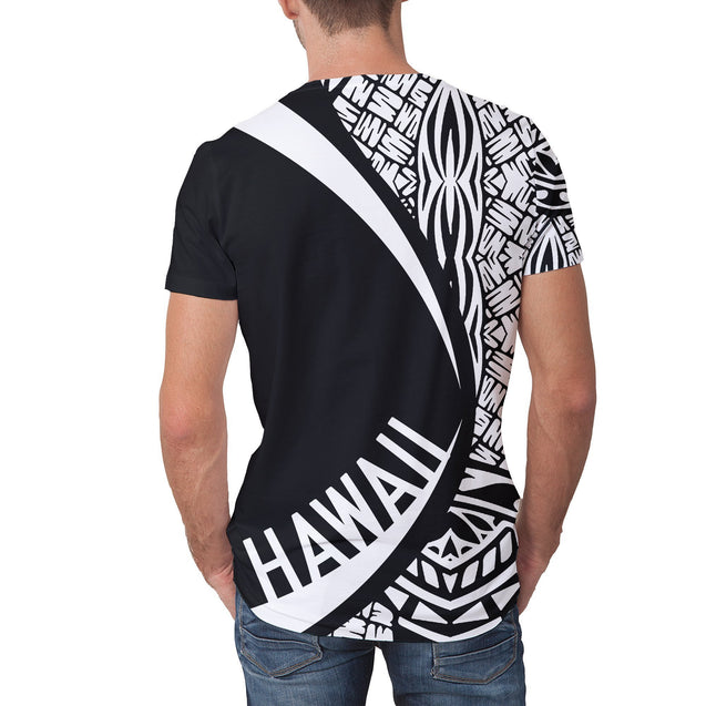 Hawaii Polynesian T-shirt - Circle Style White - AH - J1-NEW ALL OVER PRINT T-SHIRTS-e-joyer-XXXXL-Men-White-Vibe Cosy™