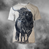 3D All Over Print Bull Art 7-Apparel-PHLong-T-Shirt-S-Vibe Cosy™