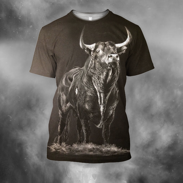 3D All Over Print Bull Art 10-Apparel-PHLong-Hoodie-S-Vibe Cosy™