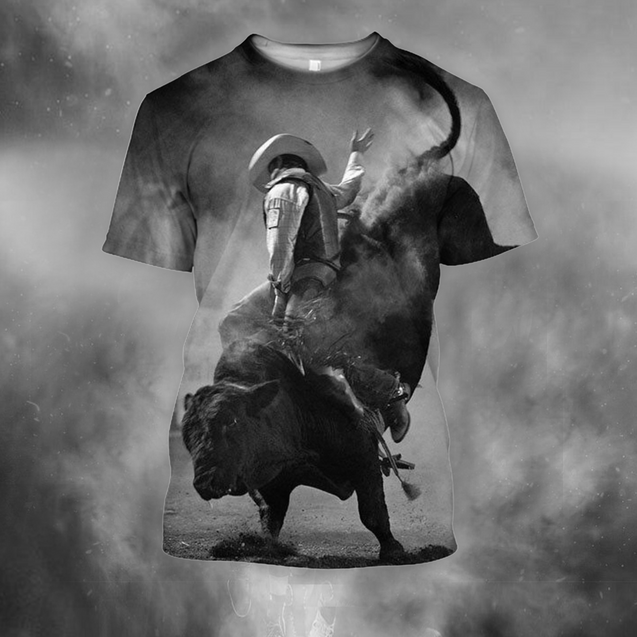 3D All Over Print Professional Bull Riders 2-Apparel-PHLong-T-Shirt-S-Vibe Cosy™