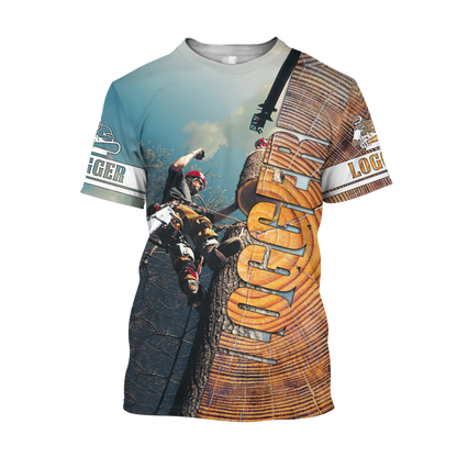 3D Logger Man Unisex Hoodie Pi112030