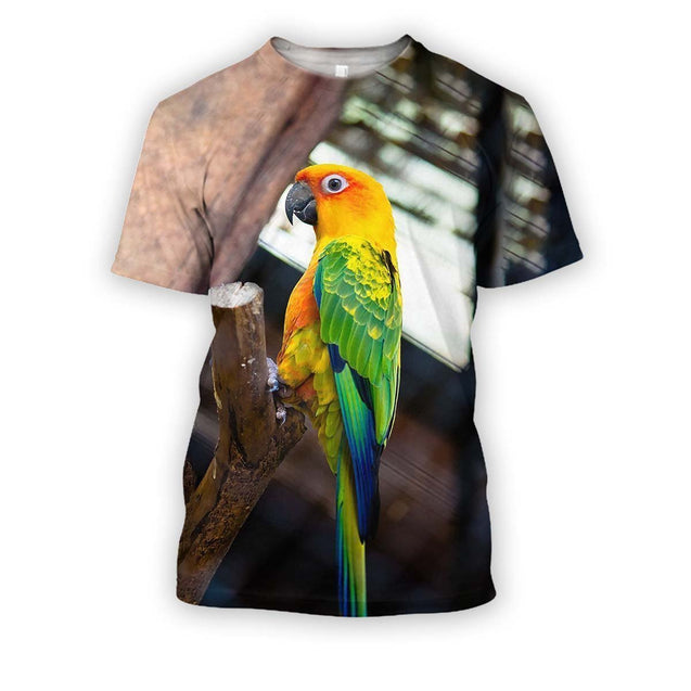 All Over Printed Parrots Shirts H407-Apparel-HbArts-T-Shirt-S-Vibe Cosy™