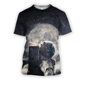 3D all over print astronaut in the moon-Apparel-HbArts-T-Shirt-S-Vibe Cosy™