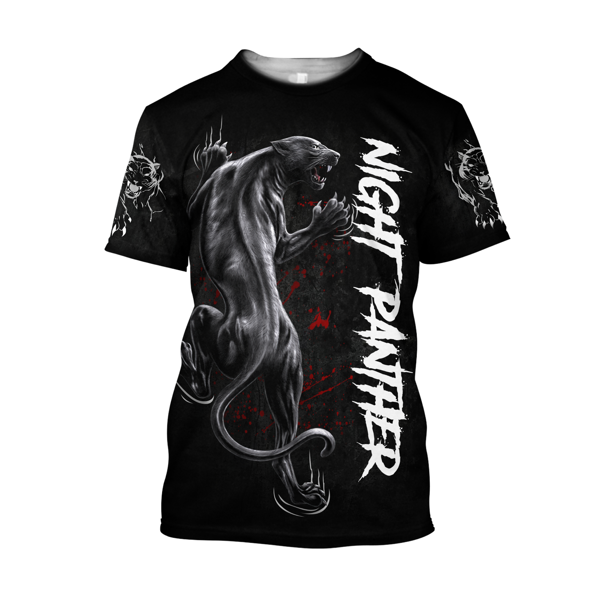 Night Panther 3D All Over Printed Shirt for Men and Women