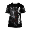 Night Panther 3D All Over Printed Shirt for Men and Women