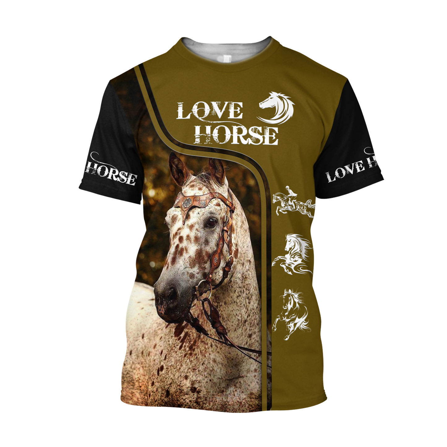Love Horse 3D All Over Printed Shirts For Men and Women Pi112051