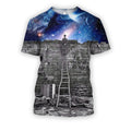 3D all over print man looking out galaxy-Apparel-HbArts-T-Shirt-S-Vibe Cosy™