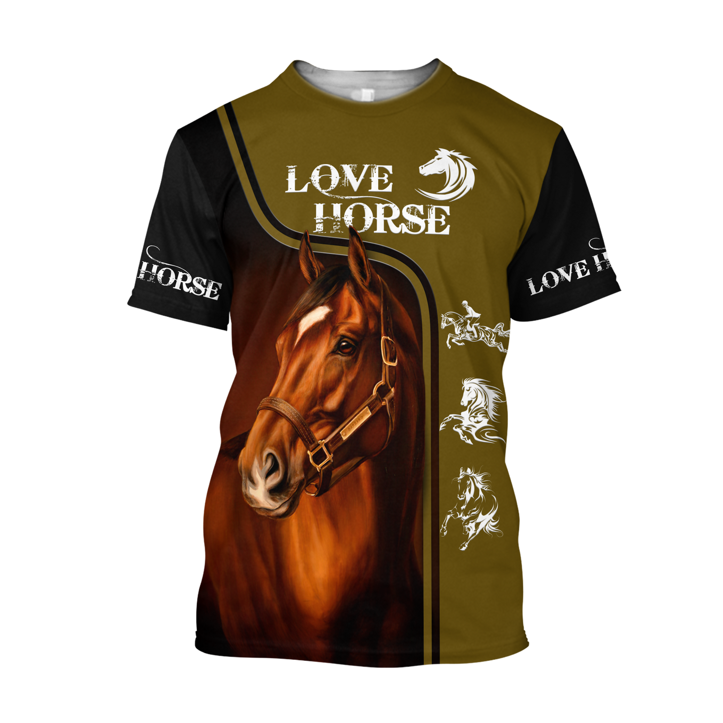 Love Horse 3D All Over Printed Shirts For Men and Women Pi112052