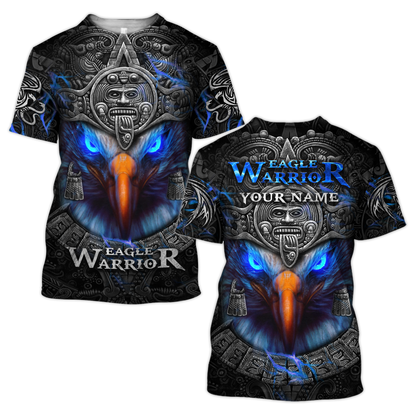 Eagle Warior Aztec 3D All Over Printed Shirts For Men And Women