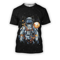 3D all over print astronaut machine outerspace-Apparel-HbArts-T-Shirt-S-Vibe Cosy™