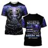 March Guy Skull 3D All Over Printed Shirts Pi24102003ST