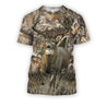 All Over Printed Whitetail Deer Camo Shirts-Apparel-HbArts-T-Shirt-S-Vibe Cosy™