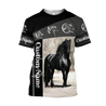 Black Horse Custom Name 3D All Over Printed Shirts TA09252001S