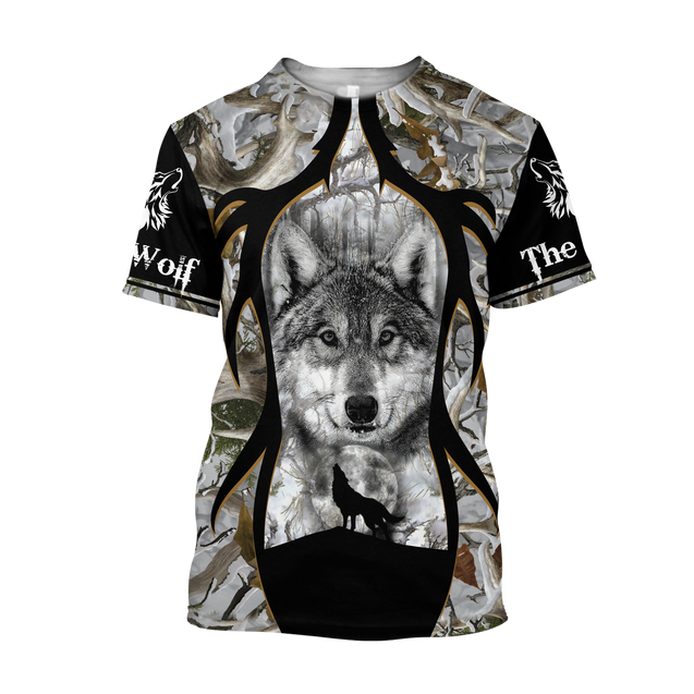 Wolf 3D All Over Print Hoodie T Shirt For Men and Women Pi02102002