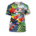 All Over Printed Parrots Shirts H405-Apparel-HbArts-Sweatshirt-S-Vibe Cosy™