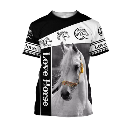 Horse Custome Name 3D All Over Printed Shirts TA1006205