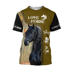 Love Horse 3D All Over Printed Shirts For Men and Women Pi112050