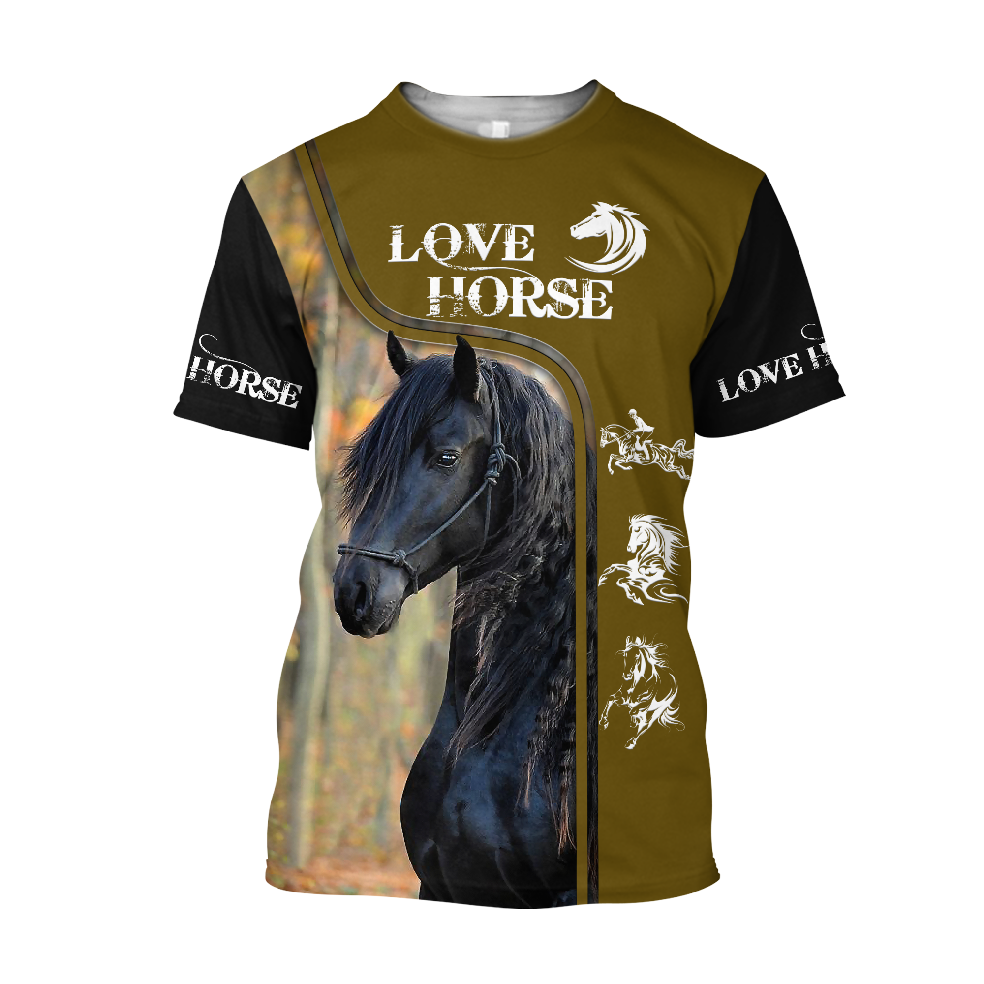 Love Horse 3D All Over Printed Shirts For Men and Women Pi112050