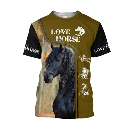 Love Horse 3D All Over Printed Shirts For Men and Women Pi112050