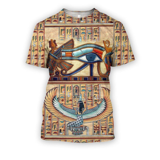 3D all over print eye of horus ancient egypt-Apparel-HbArts-T-Shirt-S-Vibe Cosy™