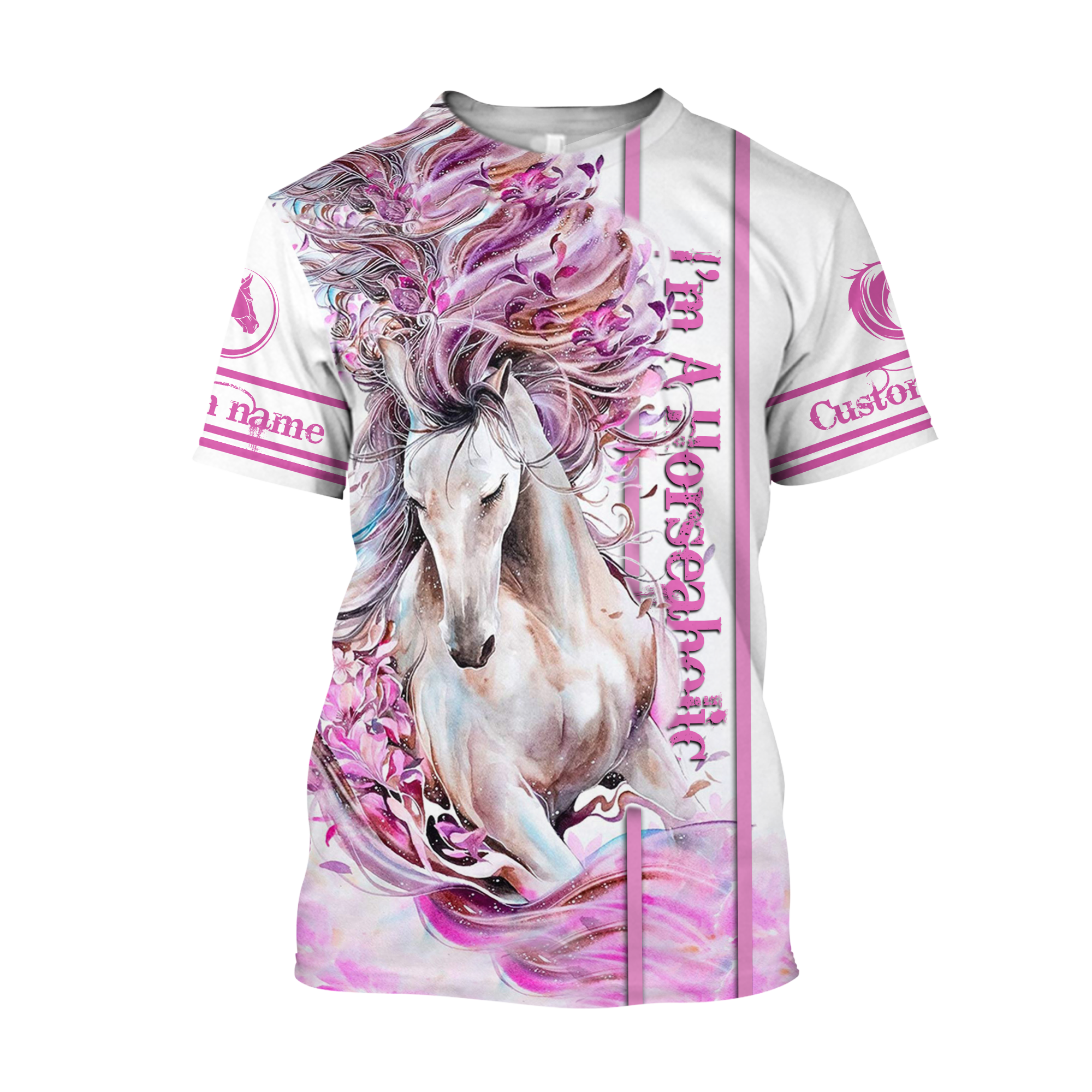 Horse Custom Name 3D All Over Printed Shirts For Men and Women Pi03102001