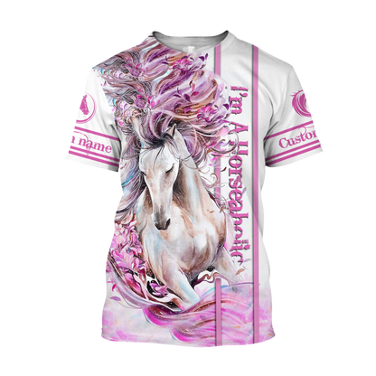 Horse Custom Name 3D All Over Printed Shirts For Men and Women Pi03102001