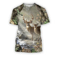 3D All Over Printed Deer Hunting Camo Clothes-Apparel-HbArts-T-Shirt-S-Vibe Cosy™