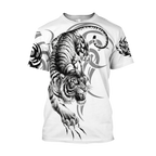 White Tiger Tattoo 3D All Over Printed  Unisex Shirts