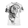 White Tiger Tattoo 3D All Over Printed  Unisex Shirts