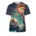 3D all over print Astronaut Touching Space-Apparel-HbArts-T-Shirt-S-Vibe Cosy™