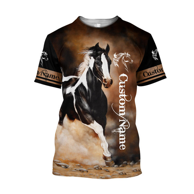 Love Horse Custom Name 3D All Over Printed Shirts TA10032001