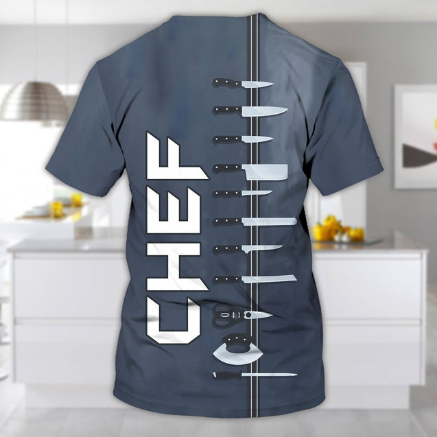 Custom Name Master Chef 3D All Over Printed Unisex Shirts