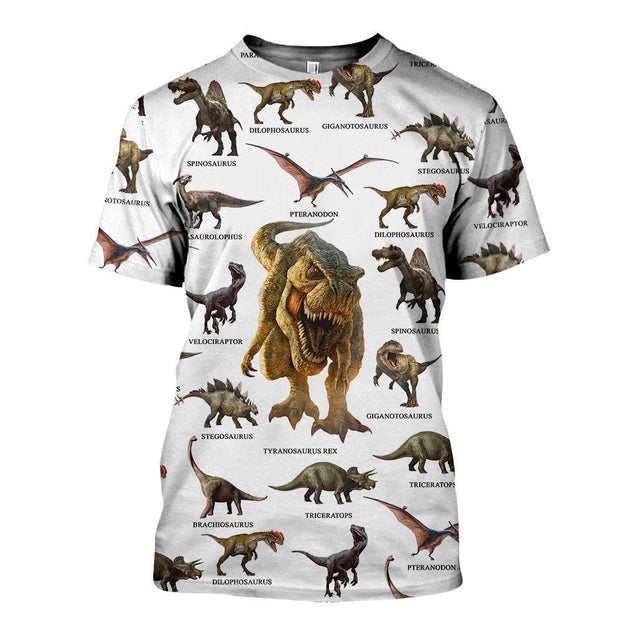 3D All Over Printed Dinosaurs Collection Shirts-Apparel-HP Arts-T-Shirt-S-Vibe Cosy™