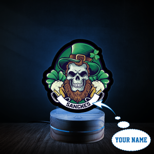 Customize Name Irish Skull Led Night Light Personalized MH20022102