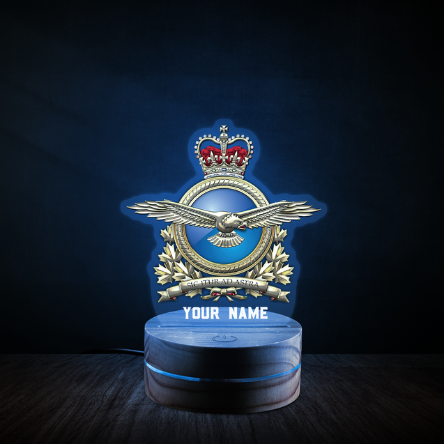 Personalized Name XT Canadian Air Forces Veteran Led Night Light Rodeo MH23032103