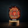 Customize Name Firefighter Led Night Light Personalized MH22022103