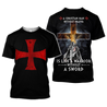 3D All Over Printed A Christian Man Shirts-Apparel-HP Arts-T-Shirt-S-Vibe Cosy™