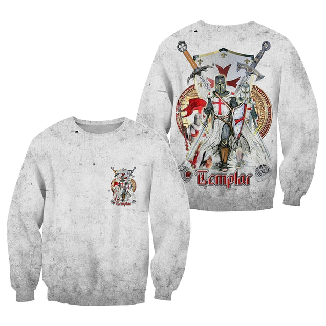 3D All Over Printed Knight Templar Art-Apparel-HP Arts-Sweatshirt-S-Vibe Cosy™